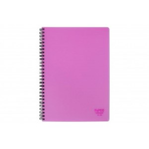 پاپکو دفتر 100 برگ دو خط جلد طلقی سیمی کد 604