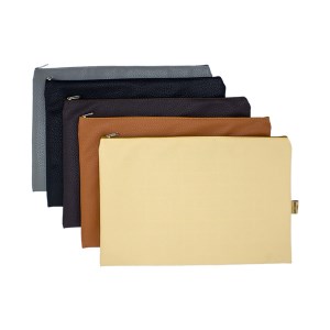 پاکت زیپ دار چرم و پارچه A5