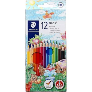 استدلر مداد رنگی 12 رنگ مقوایی