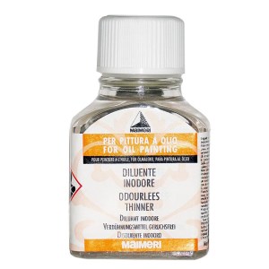 تینر بدون بو 75 میل شیشه ی کد 600