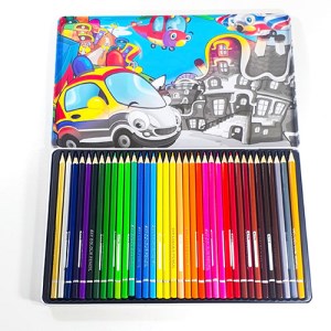 اسکای SKY مدادرنگی 36 رنگ جعبه فلزی تخت