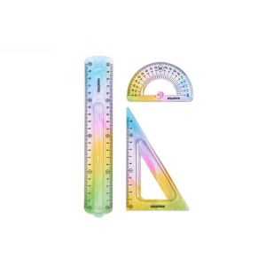 اسکول فنس SCHOOL FANS ست گونیا، نقاله، ژله ای کد 92690