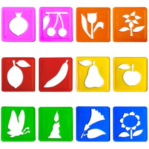 شابلون گل و میوه