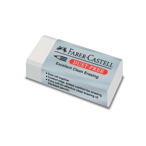 فابرکاستل پاک کن مدل DUST FREE سفید و مشکی جلد طوسی متوسط