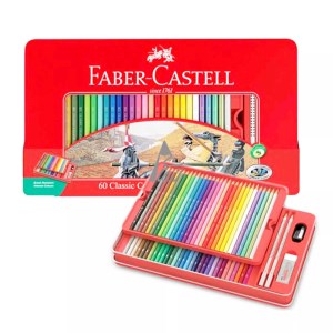 فابرکاستل مداد رنگی کلاسیک جعبه فلزی