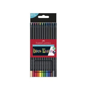 فابرکاستل مدادرنگی 12 رنگ سری بلک ادیشن پاستلی BLACK EDITION