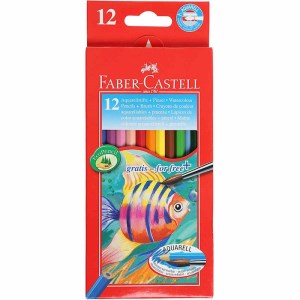 فابرکاستل مدادرنگی آبرنگی 12 رنگ نیمه 4461