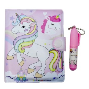 فانتزی ست دفترچه و خودکار کوچک یونی کورن کد 0051