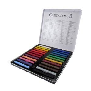 کرتاکالر پاستل گچی 24 تایی جعبه فلزی