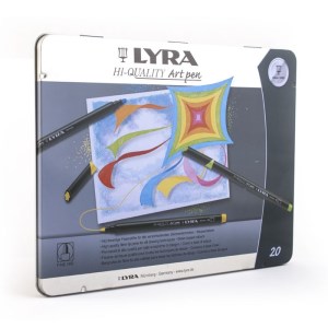 لیرا ماژیک آرت پن جعبه فلزی 20 عددی