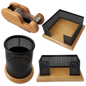 وافر ست رومیزی چوب و فلز 4 تکه کد VZ207