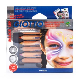 جیوتو GIOTTO مداد گریم صورت 6 رنگ متالیک کد 470800