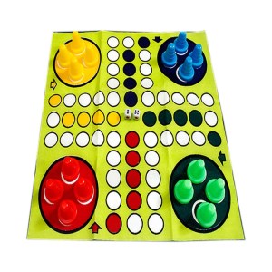 بازی منچ و مارپله پارچه ی سایز 22*22