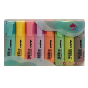 اسکول فنس school fans هایلایتر فلت متالیک 8 رنگ 92316 اسکول فنس school fans هایلایتر فلت متالیک 8 رنگ 92316