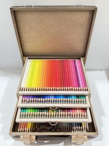 فابر کاستل FABER CASTELL مدادرنگی پلی کروم 120 رنگی اصل با جعبه چوبی