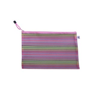 پاکت زیپدار A4 راه راه